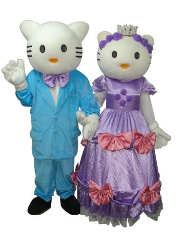 Hello Kitty with Crown Mascot Adult Costume
