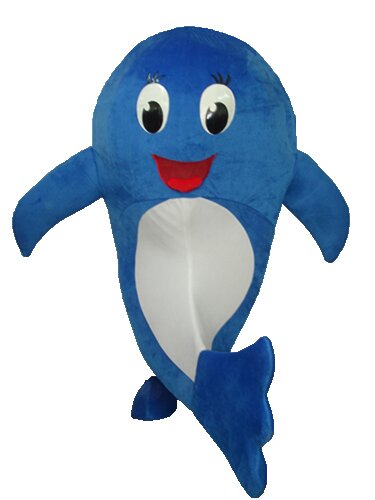 2 Version Of The Dolphin (modified) Mascot Adult Costume