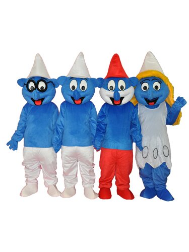 Smurf Family Mascot Adult Costume